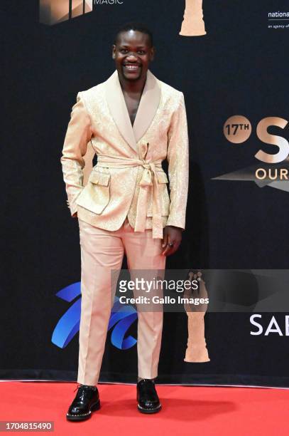 Clement Maosa at the 17th Annual South African Film And Television Main Awards at Gallagher Convention Centre on September 30, 2023 in Johannesburg,...