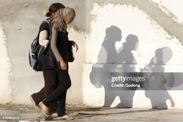 Jerba schoolgirls, Houmt Souk, Tunisia.