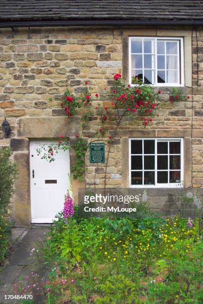 Rose Cottage, one of the Plague Cottages in Eyam, Derbyshire, UK.