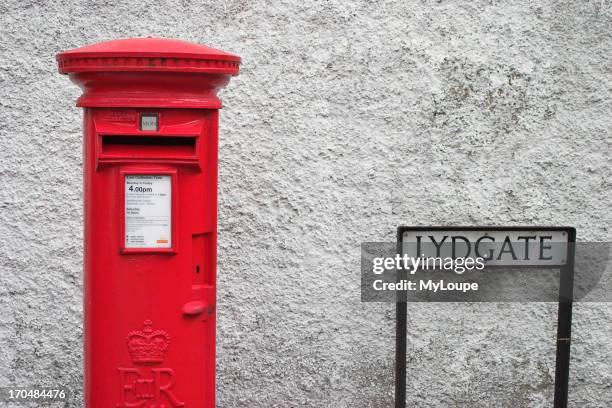 Post box at Lydgate, Eyam, Derbyshire.