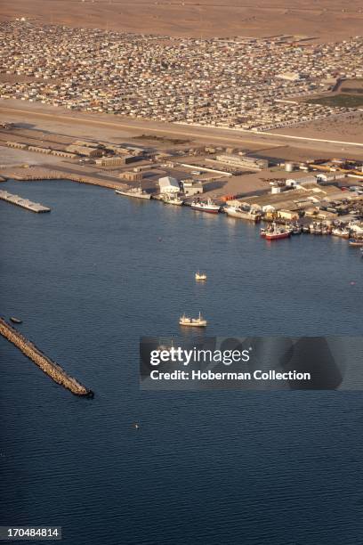 Harbour of Swakopmund in Namibia.