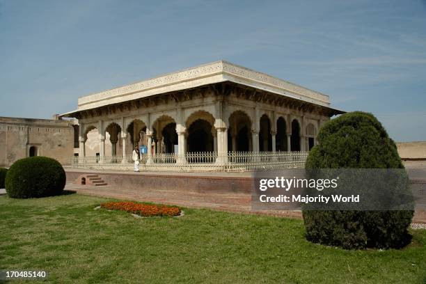The Sheesh-Mahal, in Lahore Fort, Pakistan. Located in the northwestern corner of Lahore city, this trapezoidal composition is spread over 20...