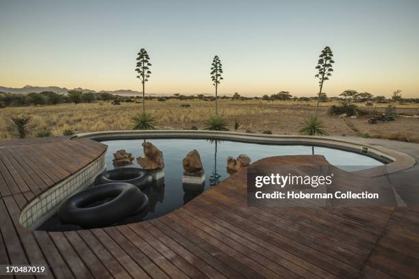 Cheetah viewing and accommodation at Solitair Cheetah park in Namibia.