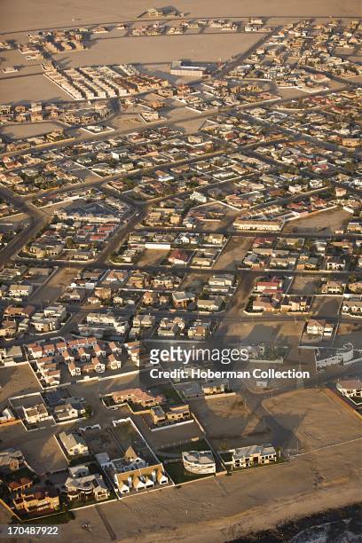 Aerial of swakopmund town.