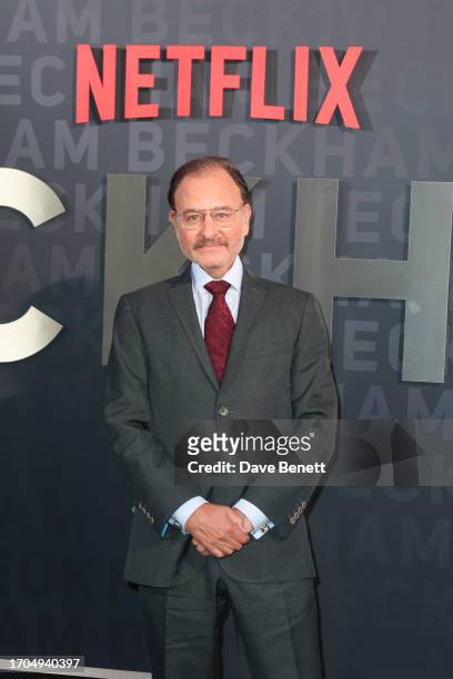 Fisher Stevens attends the UK Premiere of "Beckham" at The Curzon Mayfair on October 3, 2023 in London, England.