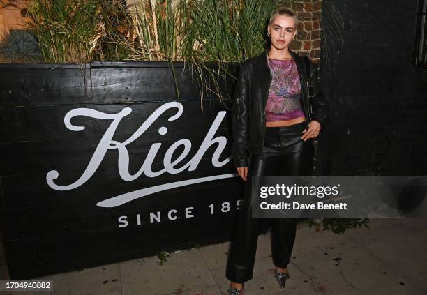 Bee Beardsworth attends The Beauty of Age presented by Kiehl's Supper Club at Bistrotheque on October 3, 2023 in London, England.