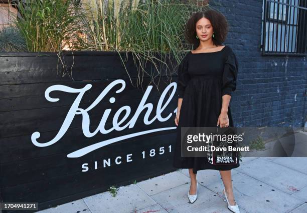 Connie Constance attends The Beauty of Age presented by Kiehl's Supper Club at Bistrotheque on October 3, 2023 in London, England.