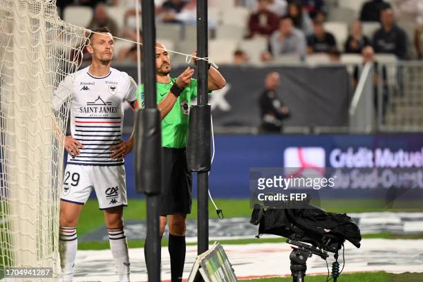 Hakim BEN EL HADJ during the Ligue 2 BKT match between Football Club des Girondins de Bordeaux and Stade Malherbe Caen at Stade Matmut Atlantique on...