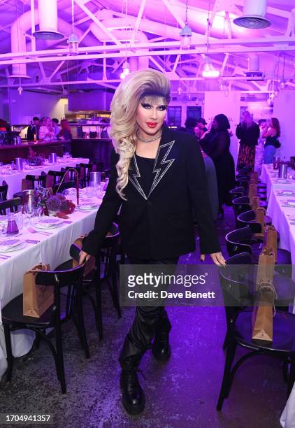 Jodie Harsh attends The Beauty of Age presented by Kiehl's Supper Club at Bistrotheque on October 3, 2023 in London, England.