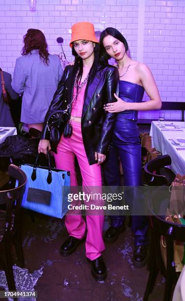 Anna Kuprienko and Sofia Kuprienko of Bloom Twins attend The Beauty of Age presented by Kiehl's Supper Club at Bistrotheque on October 3, 2023 in...