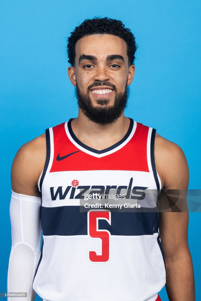 Tyus Edmond Tyus Jones of the Washington Wizards poses for a head shot during ...