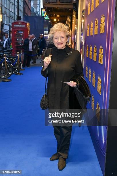 Julia McKenzie attends the press night performance of "Stephen Sondheim's Old Friends" at The Gielgud Theatre on October 3, 2023 in London, England.