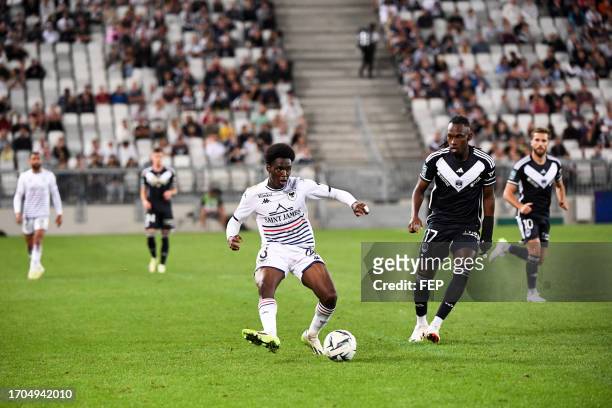 Alberth ELIS - 03 Diabe BOLUMBU during the Ligue 2 BKT match between Football Club des Girondins de Bordeaux and Stade Malherbe Caen at Stade Matmut...