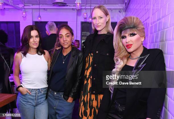 Nat Minkie, Miquita Oliver, Jade Parfitt and Jodie Harsh attend The Beauty of Age presented by Kiehl's Supper Club at Bistrotheque on October 3, 2023...