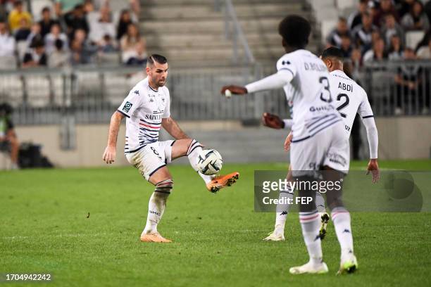 Yoann COURT during the Ligue 2 BKT match between Football Club des Girondins de Bordeaux and Stade Malherbe Caen at Stade Matmut Atlantique on...