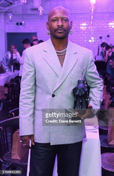 Issac Poleon attends The Beauty of Age presented by Kiehl's Supper Club at Bistrotheque on October 3, 2023 in London, England.