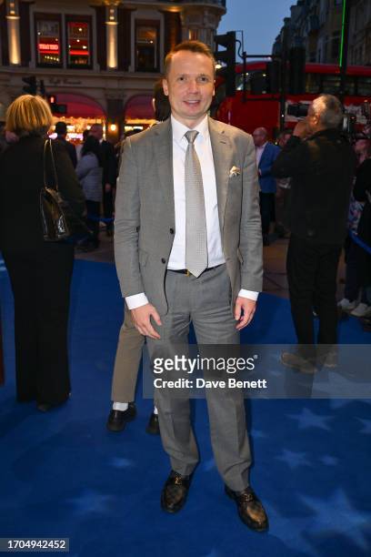 Alexei Bev attends the press night performance of "Stephen Sondheim's Old Friends" at The Gielgud Theatre on October 3, 2023 in London, England.
