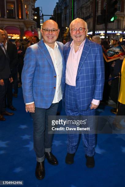 Neil Sinclair and Christopher Biggins attend the press night performance of "Stephen Sondheim's Old Friends" at The Gielgud Theatre on October 3,...