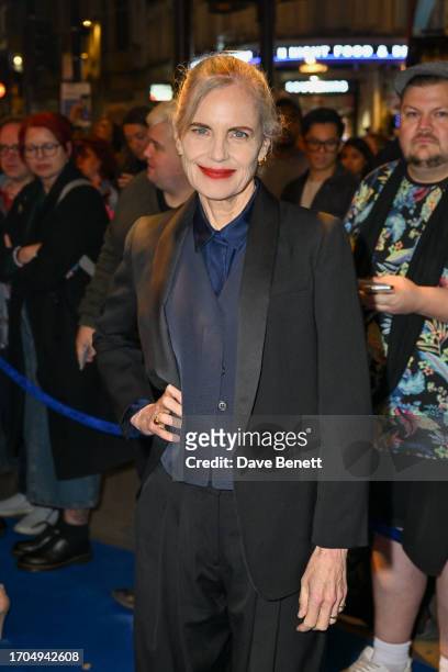 Elizabeth McGovern attends the press night performance of "Stephen Sondheim's Old Friends" at The Gielgud Theatre on October 3, 2023 in London,...