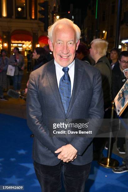 Simon Callow attends the press night performance of "Stephen Sondheim's Old Friends" at The Gielgud Theatre on October 3, 2023 in London, England.