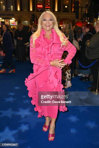 Vanessa Feltz attends the press night performance of "Stephen Sondheim's Old Friends" at The Gielgud Theatre on October 3, 2023 in London, England.