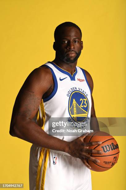 Draymond Green of the Golden State Warriors poses for a portrait during NBA Media Day on October 2, 2023 at Chase Center in San Francisco,...