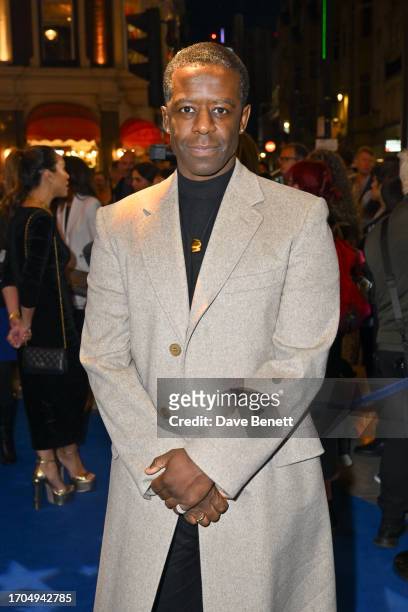 Adrian Lester attends the press night performance of "Stephen Sondheim's Old Friends" at The Gielgud Theatre on October 3, 2023 in London, England.