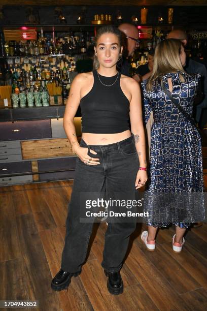 Harriet Rose attends the press launch for BBC's "Survivor" at Laki Kane Bar on October 3, 2023 in London, England.