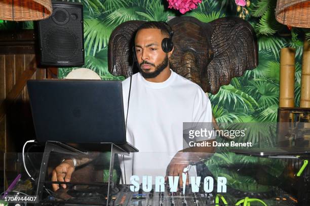 Tyler West attends the press launch for BBC's "Survivor" at Laki Kane Bar on October 3, 2023 in London, England.