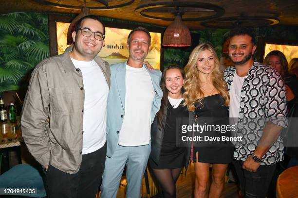 Rayan Rachedi, Kieran Tompsett, Alyssa Chan, Alex Gray and Wilfred Webster attend the press launch for BBC's "Survivor" at Laki Kane Bar on October...