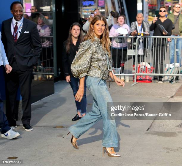 Marisa Tomei is seen on October 03, 2023 in New York City.