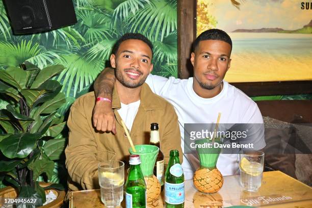 Liam MacDevitt and guest attend the press launch for BBC's "Survivor" at Laki Kane Bar on October 3, 2023 in London, England.