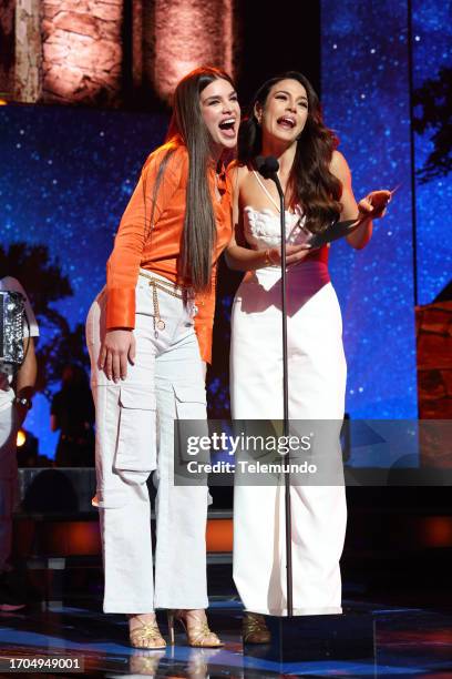 Rehearsals" -- Pictured: Nadia Ferreira and Julia Gama on stage at the Watsco Center in Coral Gables, FL on October 3, 2023 --