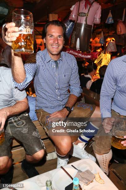 Former tennis player Tommy Haas during the 188th Oktoberfest at Käferzelt on October 03, 2023 in Munich, Germany.