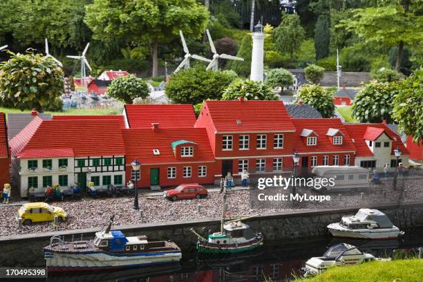 Legoland, model of the Danish town of Ribe, Billund, Denmark.