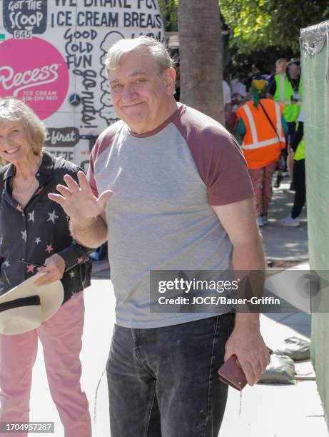 Dan Lauria is seen on the SAG-AFTRA picket line on October 03, 2023 in Los Angeles, California.