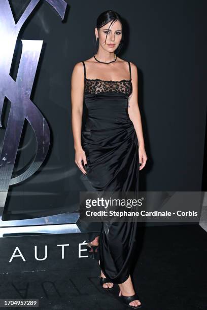Lena Meyer-Landrut attends the YSL Beauty Party MYSLF as part of Paris Fashion Week on September 27, 2023 in Paris, France.