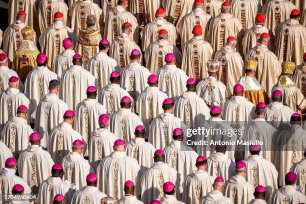 Bishops, and cardinals preside at Holy Mass with the College of Cardinals for the Opening of the XVI Ordinary General Assembly of the Synod of...