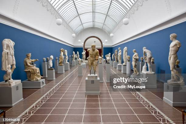 Classical sculpture exhibition, Ny Carlsberg Glyptotek, art museum, Copenhagen, Denmark.