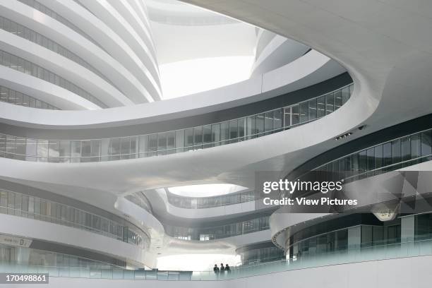 Detailed view upwards, Galaxy Soho, Beijing, China, Architect: Zaha Hadid Architects, 2012.