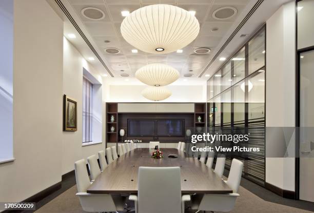 Board room with video conferencing, Major Chinese Bank, Bank, Europe, United Kingdom TP Bennett.