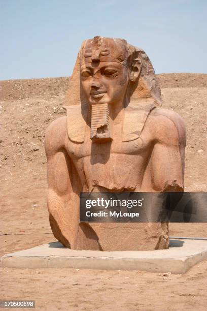 Part Of A Statue Of The Pharaoh Ramses Ii At Tanis In The Eastern Delta Of The Nile. This City Is Where Most Of The Buildings And Structures Of...
