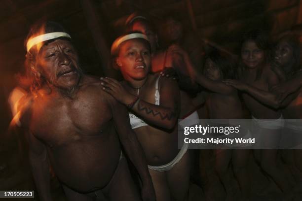 Huaorani tribe in Ecuador - Coca, Orellana province in Ecuador, going down through the Chiripuno River, we find the äoneno commune. This is one of...