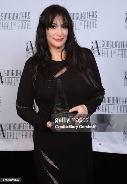 Inductee Holly Knight attends the Songwriters Hall of Fame 44th Annual Induction and Awards Dinner at the New York Marriott Marquis on June 13, 2013...