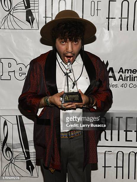 Hal David Starlight Award winner Benny Blanco attends the Songwriters Hall of Fame 44th Annual Induction and Awards Dinner at the New York Marriott...