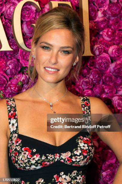 Bar Refaeli attends the Piaget Rose Day Private Event in Orangerie Ephemere at Jardin des Tuileries on June 13, 2013 in Paris, France.