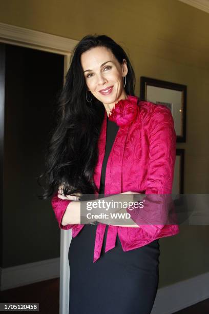 Designer L'Wren Scott at the Carlyle Hotel.