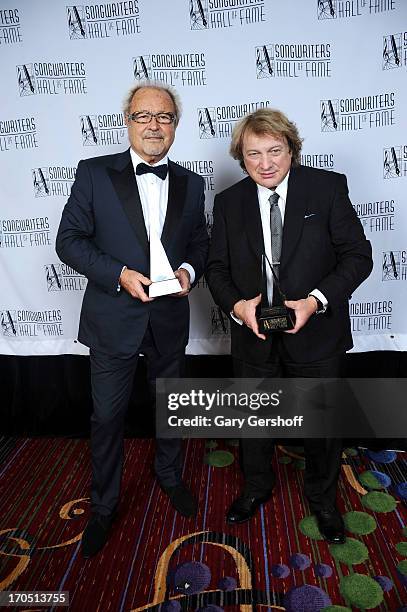 Mick Jones and Lou Gramm of Foreigner attends the Songwriters Hall of Fame 44th Annual Induction and Awards Dinner at the New York Marriott Marquis...