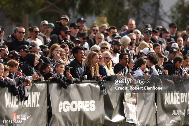 General view during a Collingwood Magpies AFL training session at AIA Centre on September 28, 2023 in Melbourne, Australia.