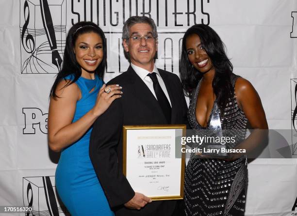 Jordin Sparks, Jody Klein and Nicole Cook Johnson attend the Songwriters Hall of Fame 44th Annual Induction and Awards Dinner at the New York...